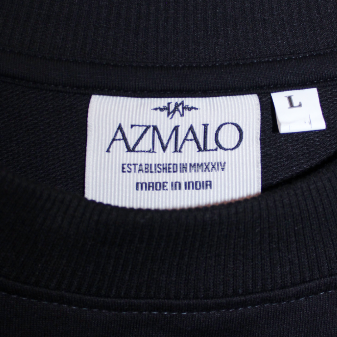BLACK AZMALO REGULAR T-SHIRT