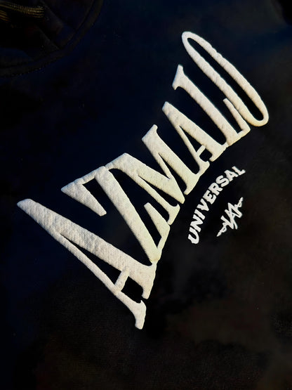 BLACK GRAPHIC HOODIE - MANFESTATION OF UNIVERSE
