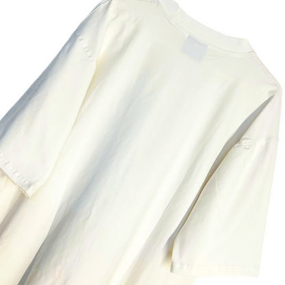 OFF WHITE OVERSIZED "BRAIN IS SEXIER THAN ABS" T-SHIRT