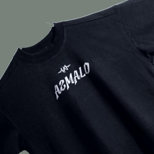 BLACK AZMALO REGULAR T-SHIRT